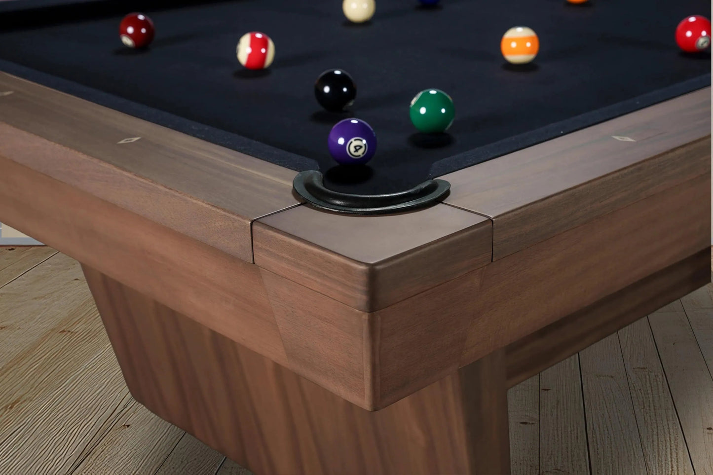 Kaci slate pool table 8ft – stylish grey walnut finish by Pool Tables For All