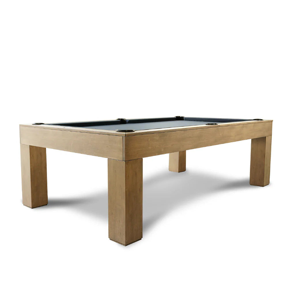 Paula Parsons slate pool table with Glazed Maple finish in modern game room
