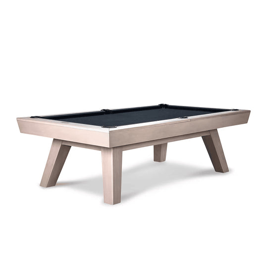 Modern farmhouse pool table in Grayson Gray finish with industrial 